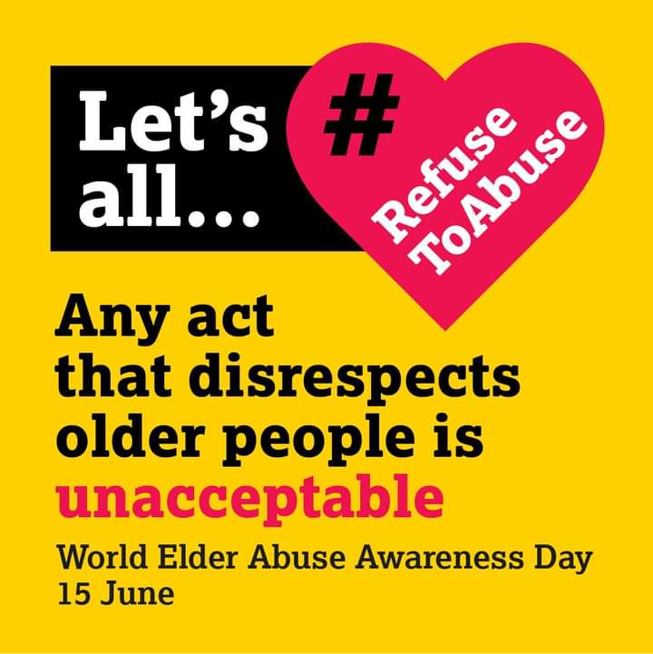 Let's all pledge to #RefuseToAbuse and treat older people with respect and dignity they deserve @HEPA_Africa #WEAAD2023 #WorldElderAbuseAwarenessDay