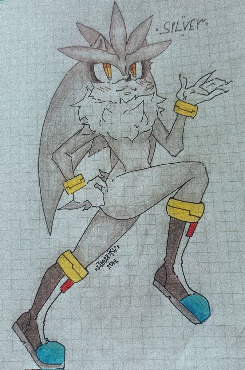 rl_three's tweet image. #sonicart #SilverTheHedgehog