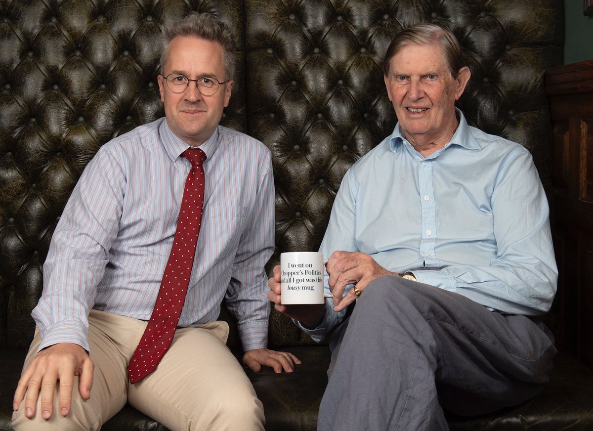 💥Get ready for @ChoppersPodcast out tomorrow featuring ... - @BillCashMP, the grandfather of Brexit, on his life's work - @FrankLuntz, pollster, with some hard truths for his old uni friend Boris Johnson PLUS one of the 'Patriotic Millionaires' on why paying taxes is our duty.