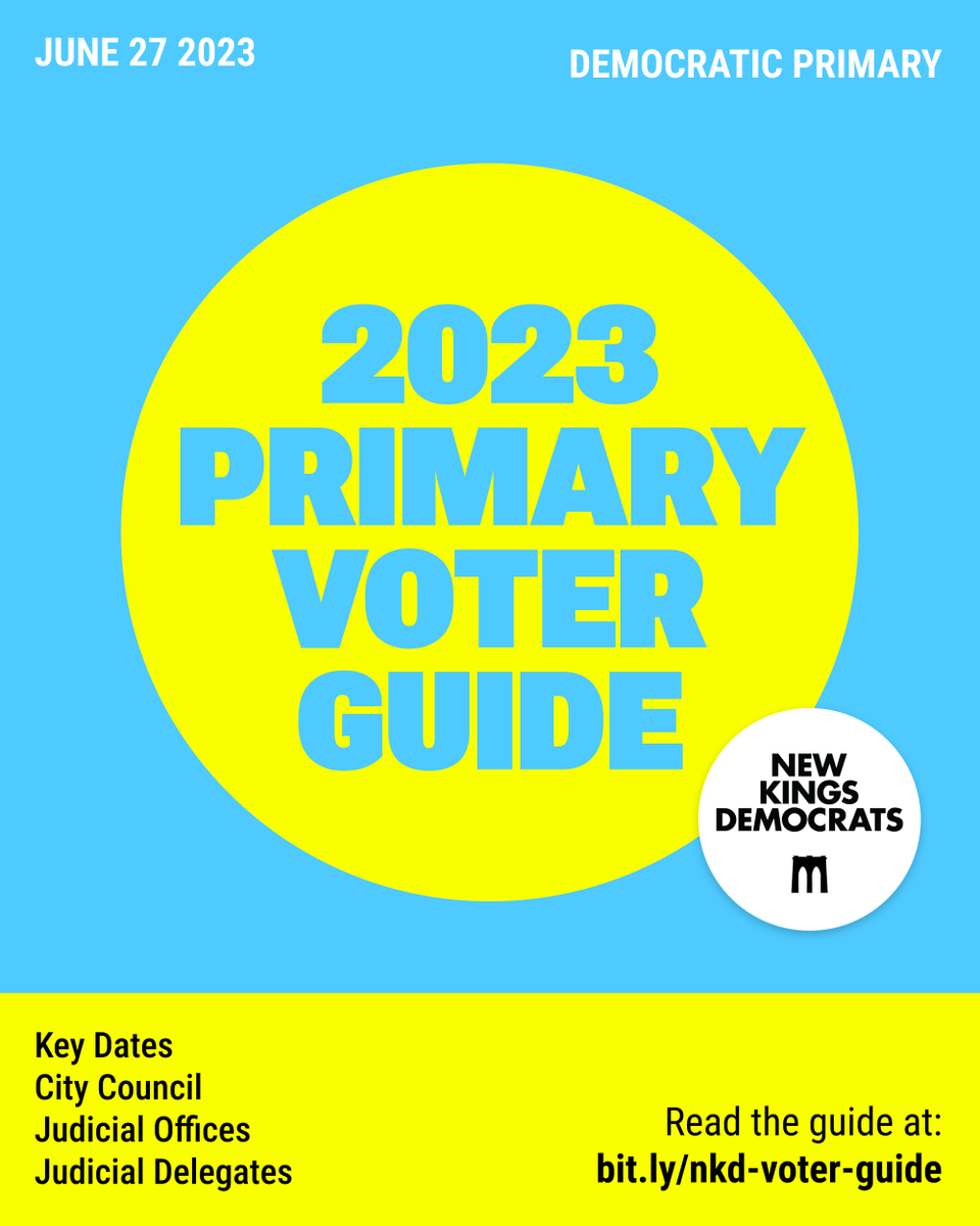 Early voting in the 2023 Democratic Primary starts on Saturday 6/17, which can only mean one thing: it’s time for our annual NKD Voter Guide!

Bookmark this link to send your friends when they text you from their poll site: "Wait, who should I vote for?!" bit.ly/nkd-voter-guide