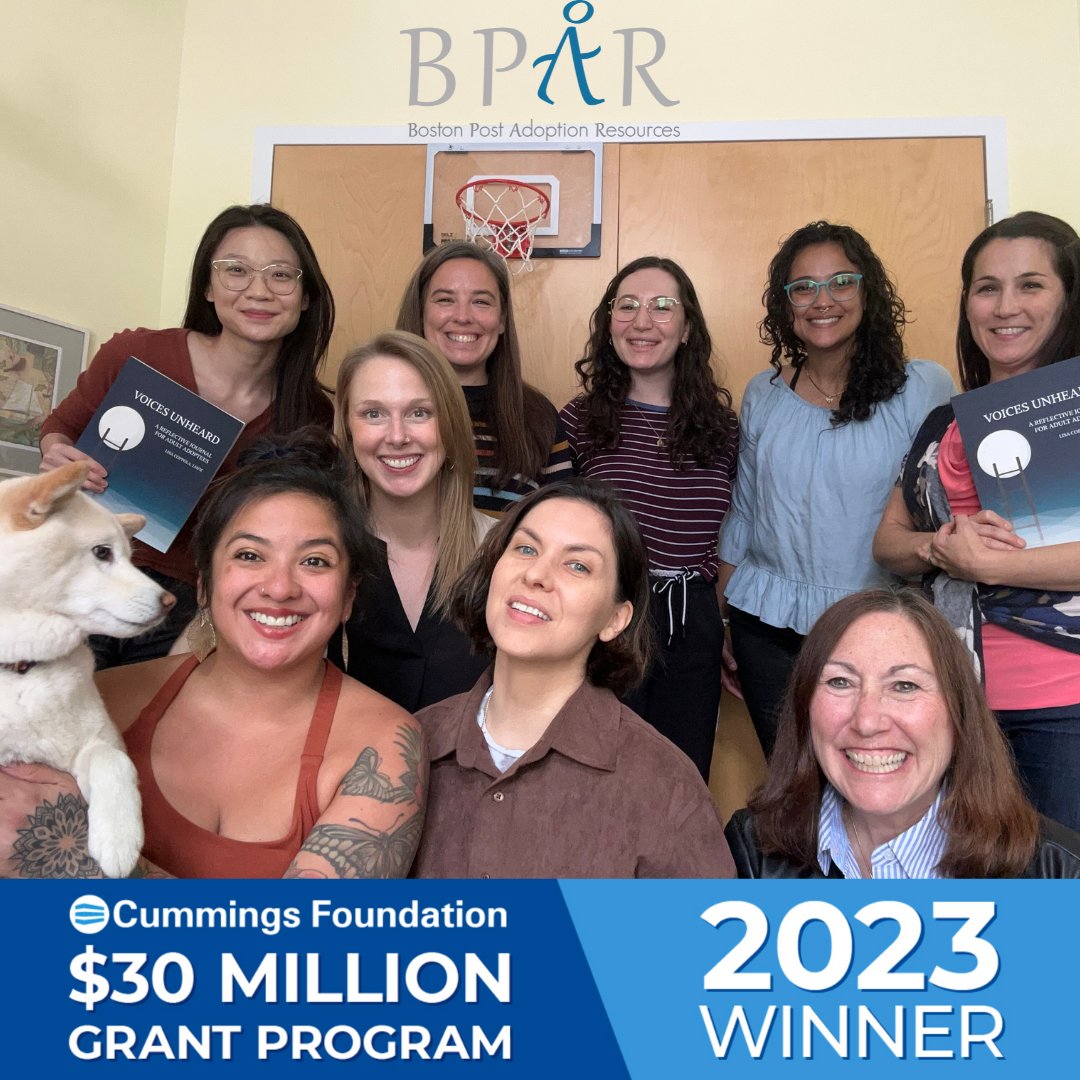 BPAR is excited to receive renewed support from the Cummings Foundation $30 Million Grant Program. Their generous 3-year grant will help us expand our therapeutic post adoption services and respond to requests for education and training. #BPARcummingsgrant <a href="/cummingsdotcom/">Cummings Properties</a>