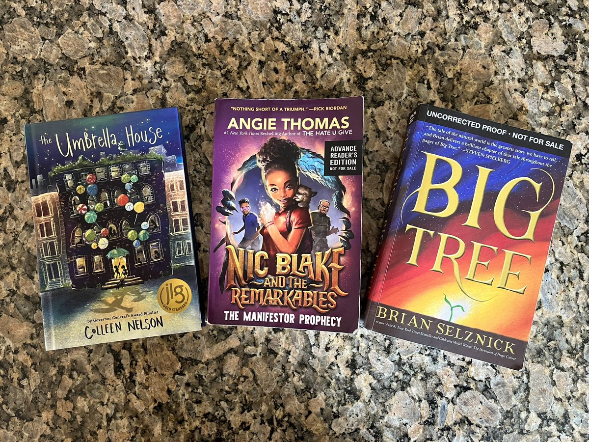 Look at this 📚 📬 🎰!!! Perfect timing before I leave for the beach! All are out now so don’t wait to purchase! @ColleenNelson14 @PajamaPress1 @angiecthomas @BalzerandBray #BrianSelznick @KidsPress #BookPosse