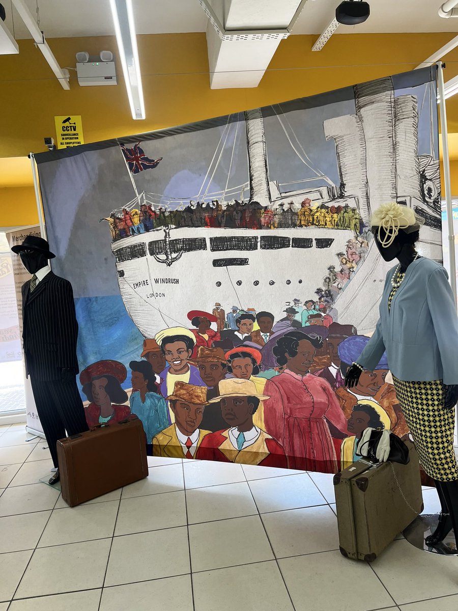 So grateful today to have the chance to volunteer supporting #Paraffinalia. An amazing and innovative exhibition in Kirklees telling the stories of Windrush pioneers. Such an important part of our national history.