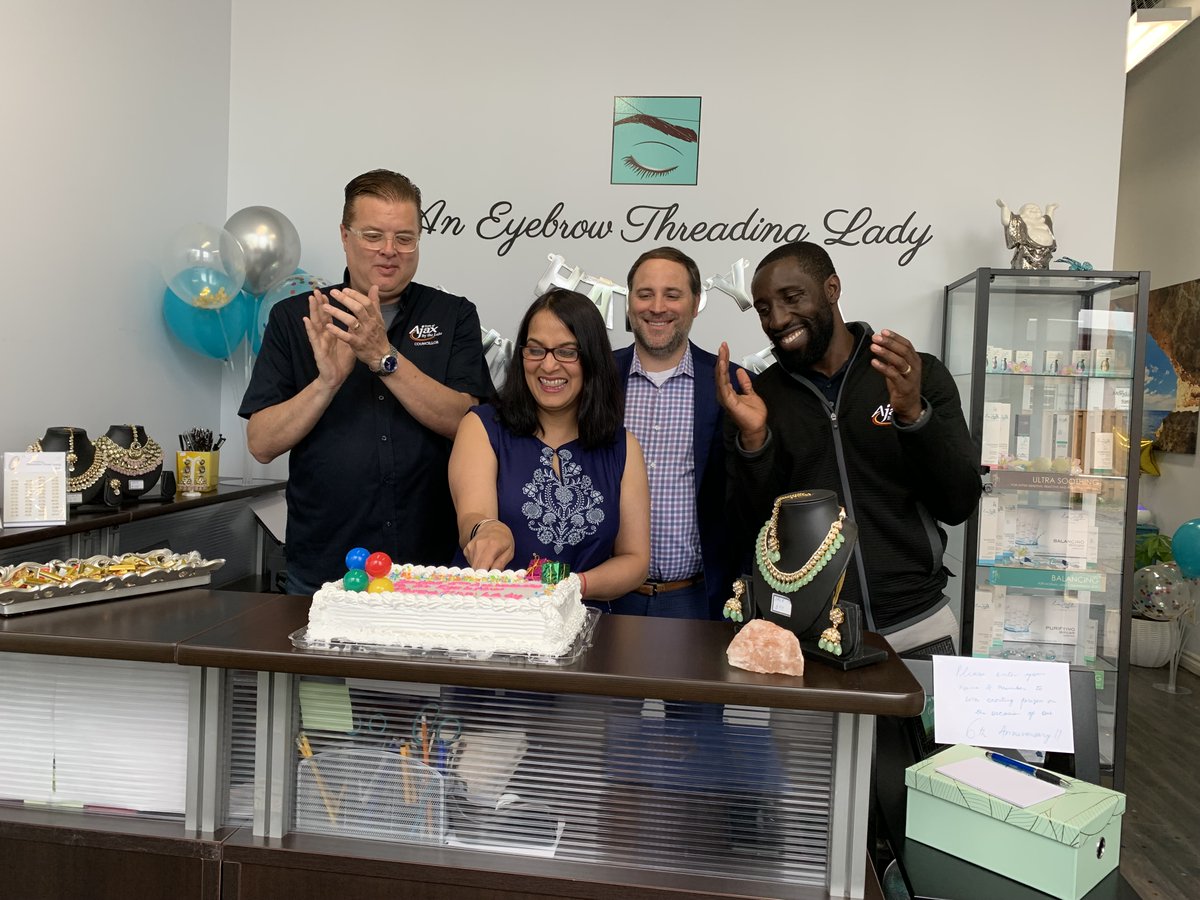 🎊Yesterday #AjaxCouncil celebrated An Eyebrow Threading Lady's 6th business anniversary 🎊

An Eyebrow Threading Lady offers esthetic services like eyebrow threading, body waxing, facials & more!

📍619 Kingston Rd. Unit 9
🔗aneyebrowthreadinglady.com
📞(905) 239-8768