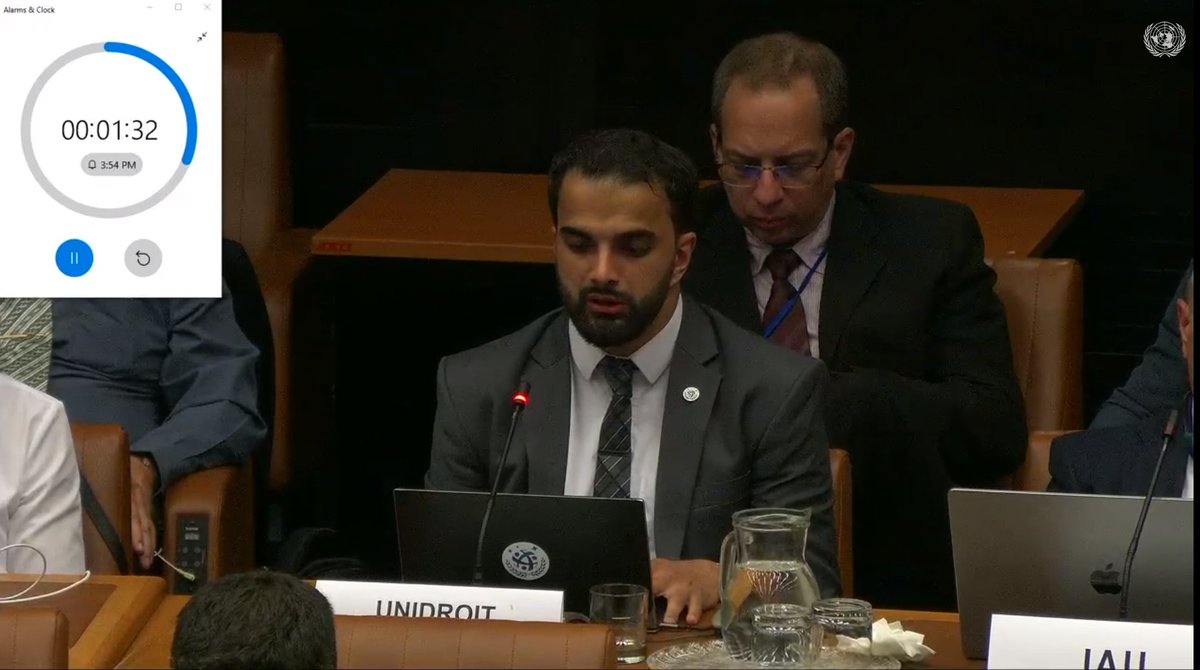 HamzaHameed007's tweet image. I had the pleasure to represent @UNIDROITorg at #COPUOS this year to update the Committee about the #SpaceProtocol of the #CapeTownConvention. 

Thanks to the Secretariat of @UNOOSA for organising COPUOS this year. Read both of UNIDROIT&apos;s statements here: unidroit.org/unidroit-at-th…