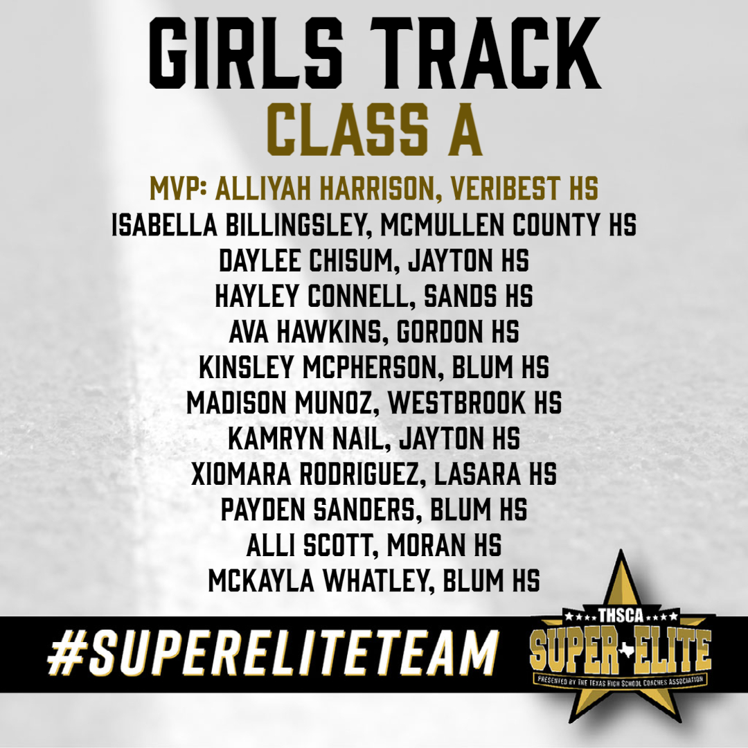 THSCA (@thscacoaches) on Twitter photo Congratulations to the THSCA 1A Girls Track #SuperEliteTeam!๐๐ You have proven yourselves to be among the best in the state. Well done, and best of luck in your future endeavors!
thsca.com/super-elite-teโฆ
<a href="/WestbrookISD/">Westbrook ISD</a> <a href="/LasaraISD/">Lasara ISD</a> Congratulations to the THSCA 1A Girls Track #SuperEliteTeam!๐๐ You have proven yourselves to be among the best in the state. Well done, and best of luck in your future endeavors!
thsca.com/super-elite-teโฆ
<a href="/WestbrookISD/">Westbrook ISD</a> <a href="/LasaraISD/">Lasara ISD</a>