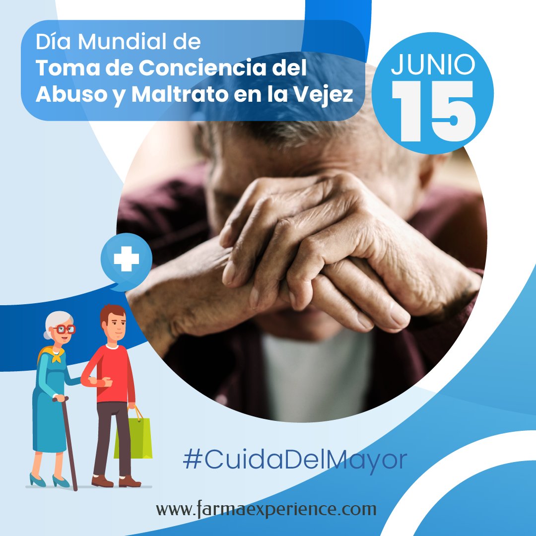 FarmaExperience's tweet image. #DíaMundial de Toma de Conciencia del #AbusoYMaltratoEnLaVejez . Para 2023, el tema es: "Cerrar el círculo: Abordar la violencia de género en las respuestas basadas en políticas, leyes y evidencias para la #vejez". #Farmaexperience #Cuidadelmayor #residencias #Paciente #Cronico