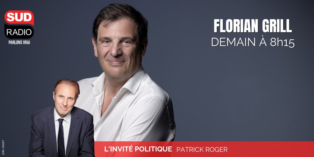 🎙️ Président @FranceRugby, @floriangrill sera demain l'invité politique de Sud Radio au micro de @PatrickRogerE

☎️ 0 826 300 300
🖱️sudradio.fr
📻 #ParlonsVrai