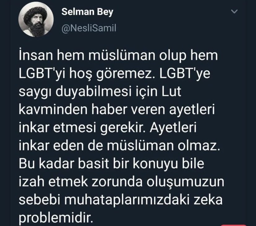 Şimdiye kadar bundan daha haklı ve mantıklı bir tweet görmedim