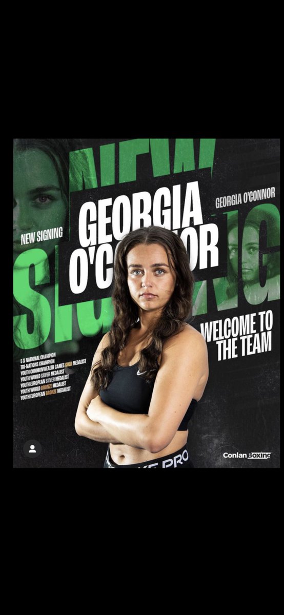 Sporting Icons (@sportingicons_) on Twitter photo <a href="/geo_oconnor/">Georgia O’Connor</a> now promoted by @ConlanBoxing <a href="/JamieConlan11/">Jamie Conlan</a> <a href="/mickconlan11/">Michael Conlan</a> to go back to her Irish roots on shows in Ireland. Proud of my mate Georgia, she’s gonna be a world champion no doubt soon enough <a href="/mrsamjones88/">Sam Jones</a> ☘️ 🇮🇪 🇬🇧 <a href="/geo_oconnor/">Georgia O’Connor</a> now promoted by @ConlanBoxing <a href="/JamieConlan11/">Jamie Conlan</a> <a href="/mickconlan11/">Michael Conlan</a> to go back to her Irish roots on shows in Ireland. Proud of my mate Georgia, she’s gonna be a world champion no doubt soon enough <a href="/mrsamjones88/">Sam Jones</a> ☘️ 🇮🇪 🇬🇧