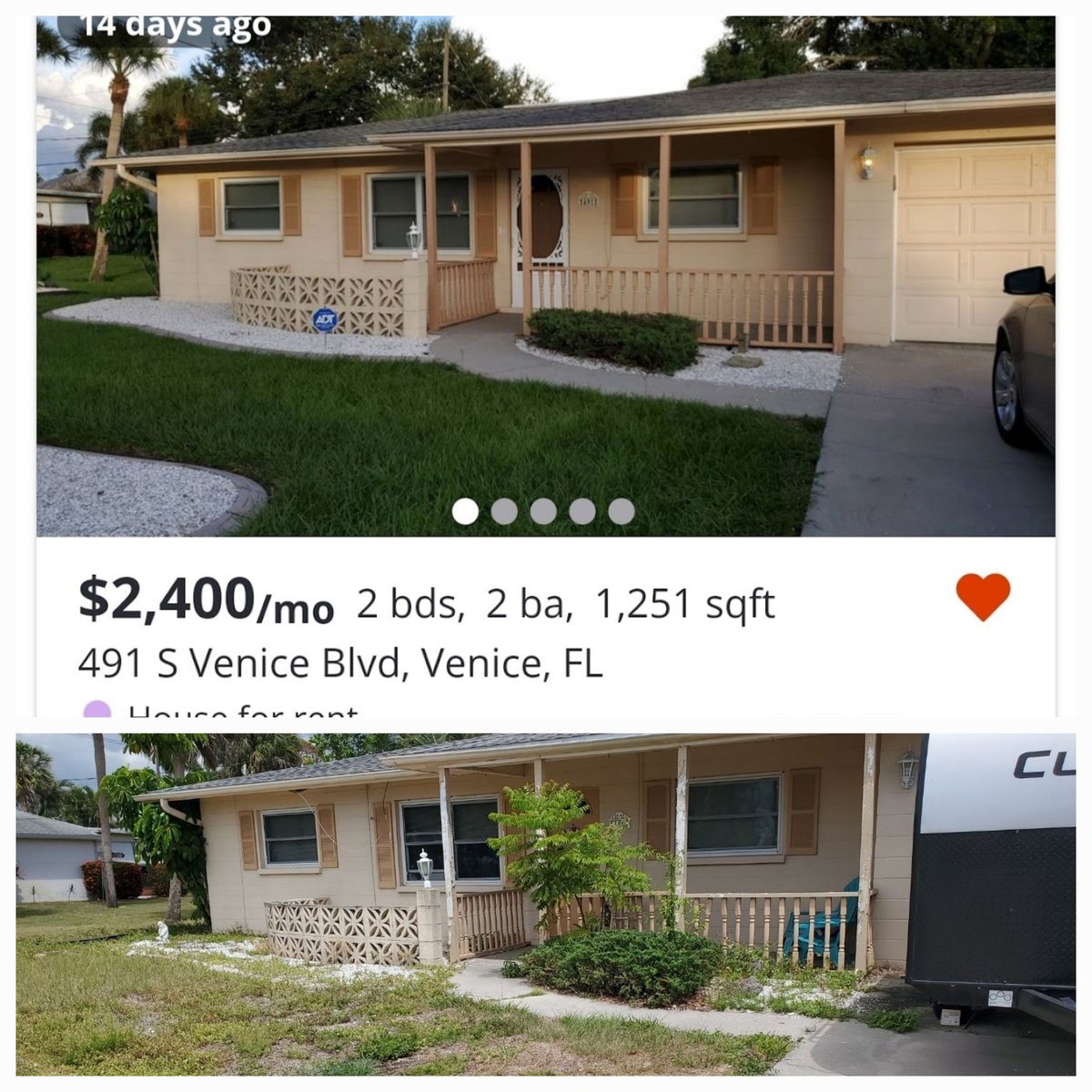 @GraitDeals @GovRonDeSantis A friend looked at this rental..zoom in to see the realistic true beauty of the listing vs reality..this is in a good safe town.
