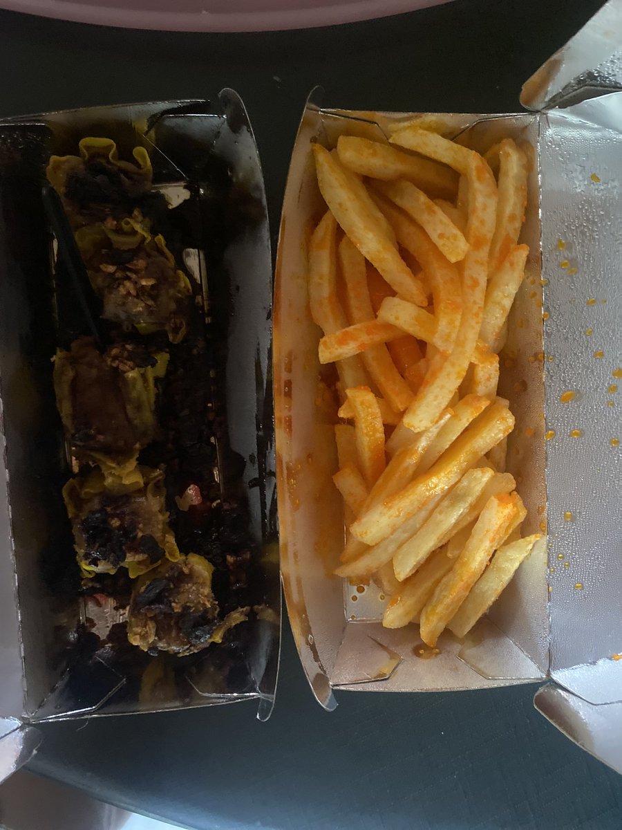 Barbsiie's tweet photo. Fries and Pork siomai https://t.co/icSebETO43