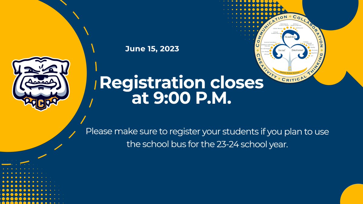 Chelsea School District Transportation tweet media