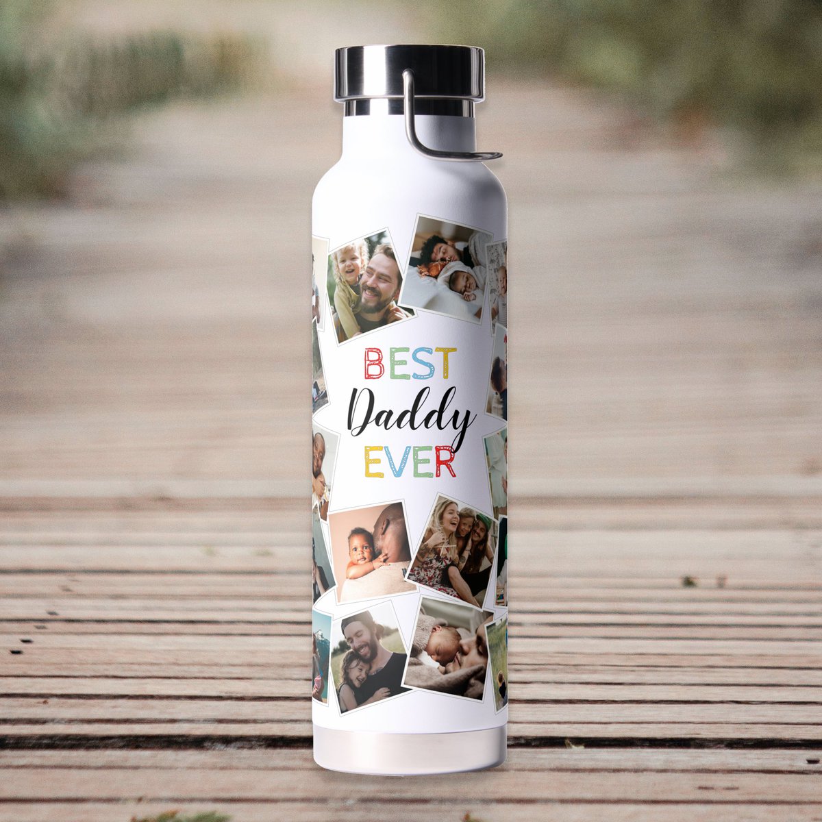 Best Daddy Ever Photo Collage Water Bottle

zazzle.com/best_daddy_eve… via @zazzle

#bestdadever #fathersday #dadwaterbottle #uniquedadgift #photogift #zazzlemade