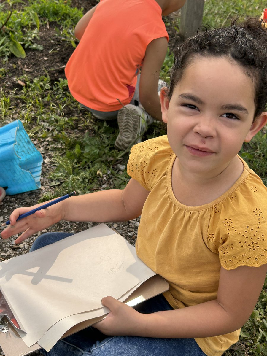 Mrs. Walker was turning over the soil today and introduced the Virgina Mountain Mint plant to us. A simple rub of the leaf and we got to smell “horrible toothpaste!”
