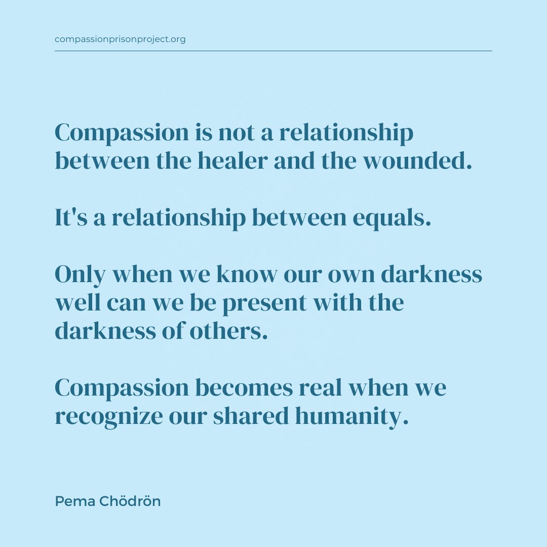 Where are you being compassionate with yourself? Where are you being compassionate with others? Where in your life could you be more compassionate? With yourself? With others? If we want a compassionate world, we must begin to bring more compassion into our daily lives.