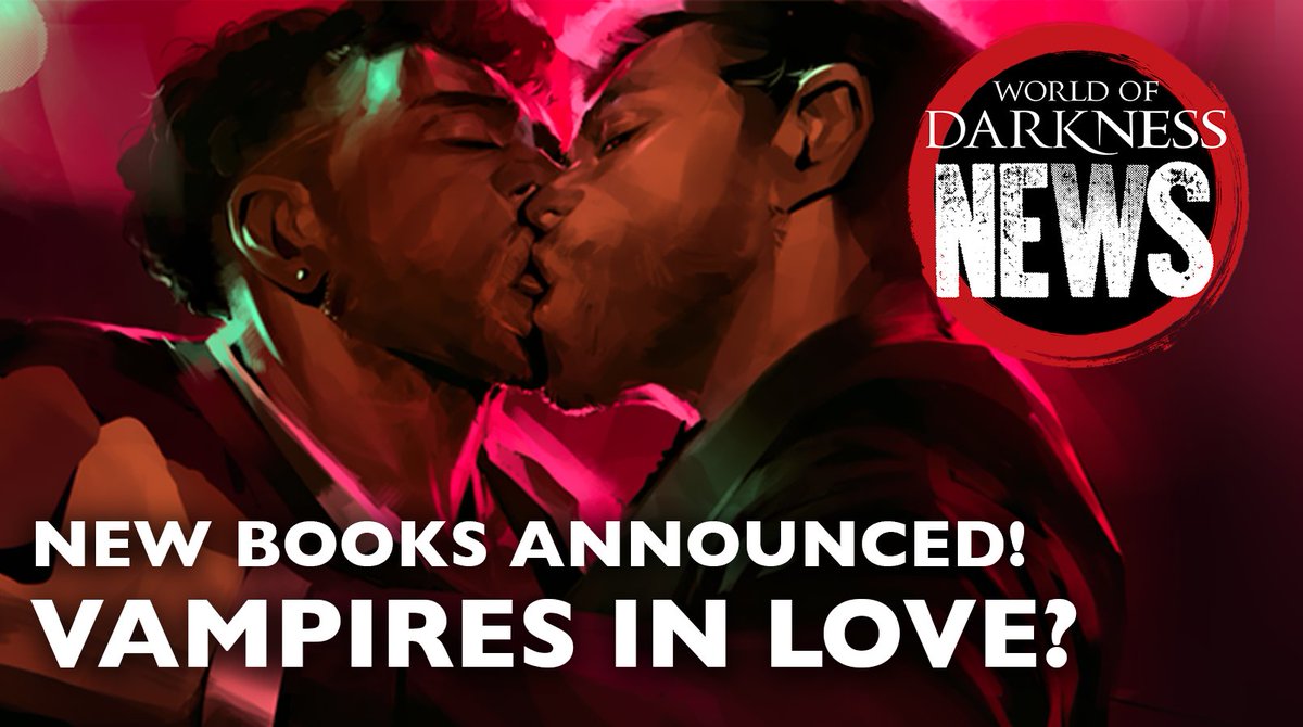 World of Darkness News stream begins in 30 minutes!
With special guests from <a href="/ByNightStudios/">By Night Studios</a>. today we will talk about:
🩸Laws of the Night book development
🩸Upcoming LARP event
🩸MET Dyscrasia Deck

+ all of the past week's announcements!

See you on twitch.tv/worldofdarkness 🦇