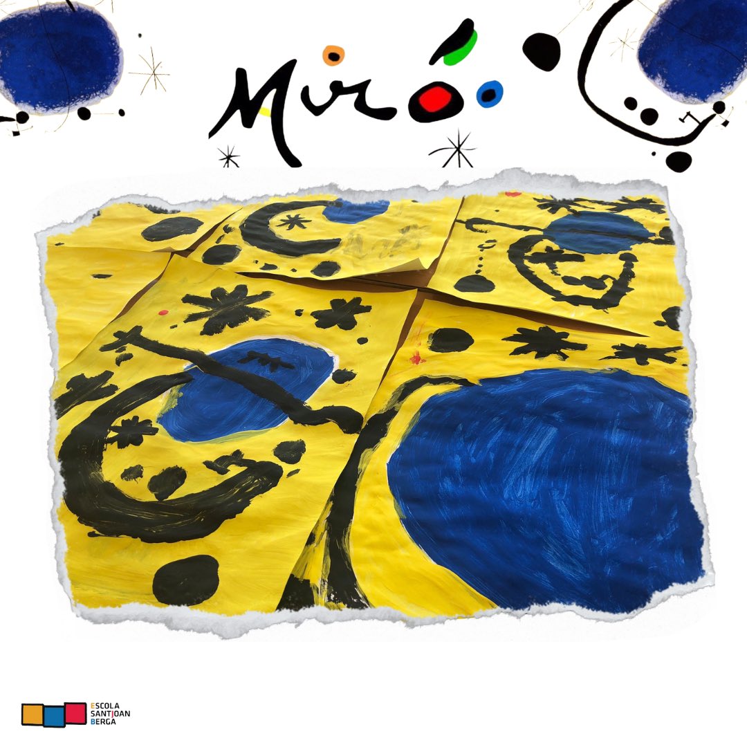escolasantjoan's tweet photo. Descobrim i experimentem Joan Miró 👨🏼‍🎨 a través de les seves tècniques pictòriques i les seves obres #primercicle #p1 #p2 #tallersartístics #autors #descobrir #experimentar #conèixer #gaudir #art #escolasantjoanberga https://t.co/e4CZoIuOTZ