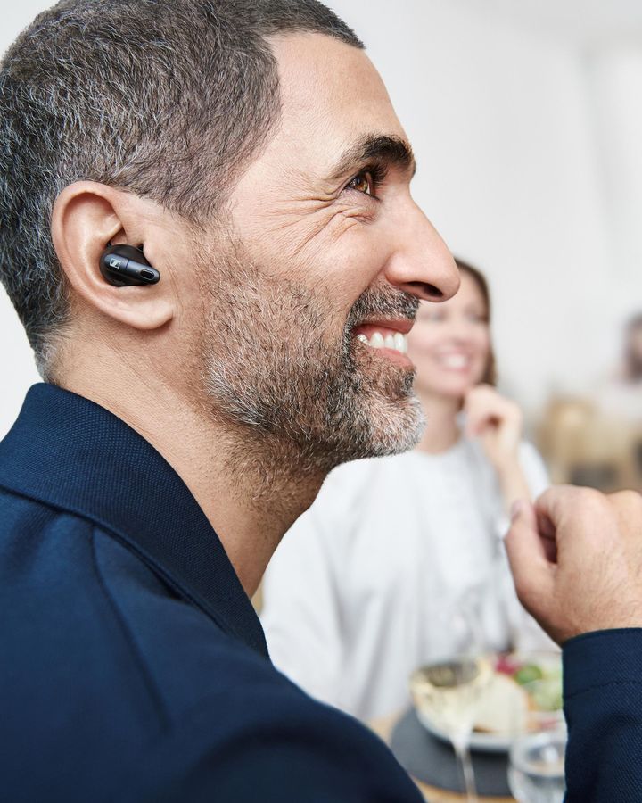 Sennheiser's tweet photo. Are background sounds making communication a chore? Our #ConversationClearPlus hearing solution uses advanced technologies to precisely separate language from noise. Don't strain to listen - pop these in and enjoy effortless conversations.
Learn more here https://t.co/daGJpaIKOR https://t.co/5qRwjlJfCv