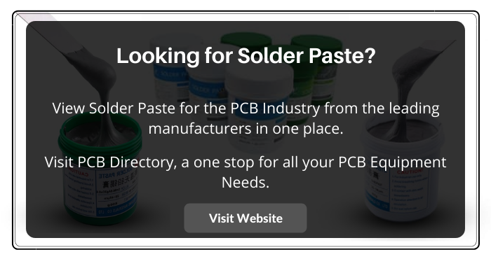 PCB_Directory's tweet photo. PCB Directory has listed Solder Paste for PCBs from the leading manufacturers.
Click here to learn more https://t.co/q3ZPcbLJv2
#PCBDirectory #SolderPaste #PCBManufacturing #LeadingManufacturers #Compare #PCBEquipment #PCBIndustry #Soldering #PCBAssembly https://t.co/O79AaZVGvs