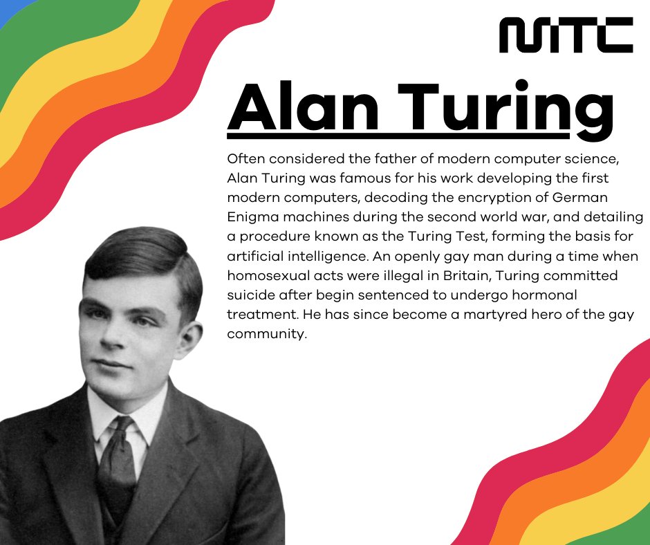 easyasmtc's tweet image. Alan Turing, also known as the father of modern computer science and a hero in the gay community! #ThinkMTC #Pride