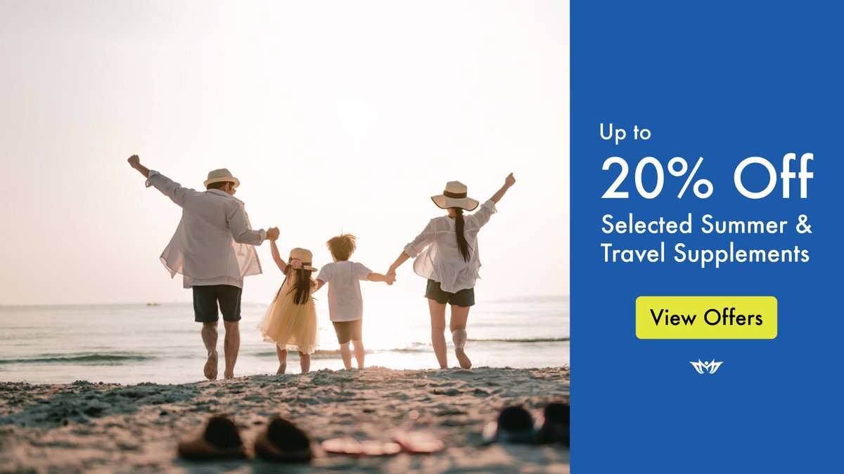 Save up to 20% off our favourite summer & travel supplements. All offers available online or by phone on 01904 789559. 

sweetcures.co.uk/collections/su…

#dmannose #probiotics #VitaminD3 #larabinose