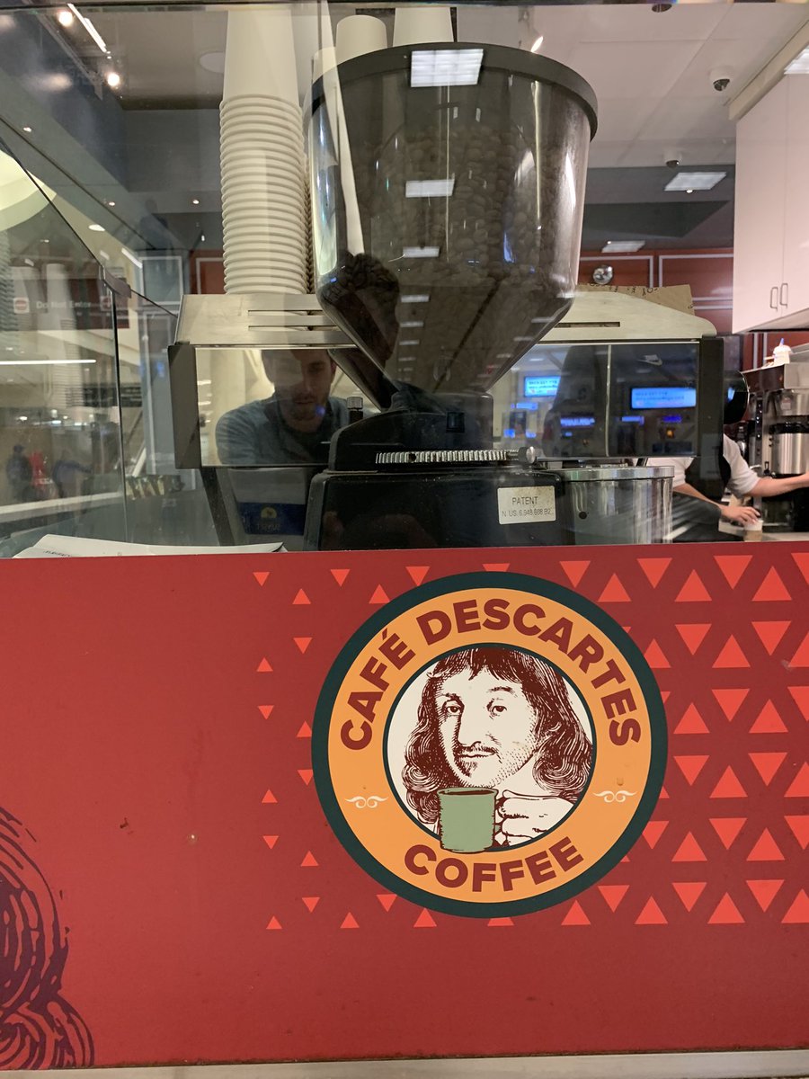Made it Midway so far and it feels fitting to grab a coffee @CafeDecart on my way to the <a href="/desmos/">Desmos</a> fellowship opening weekend. #desmosfellowship