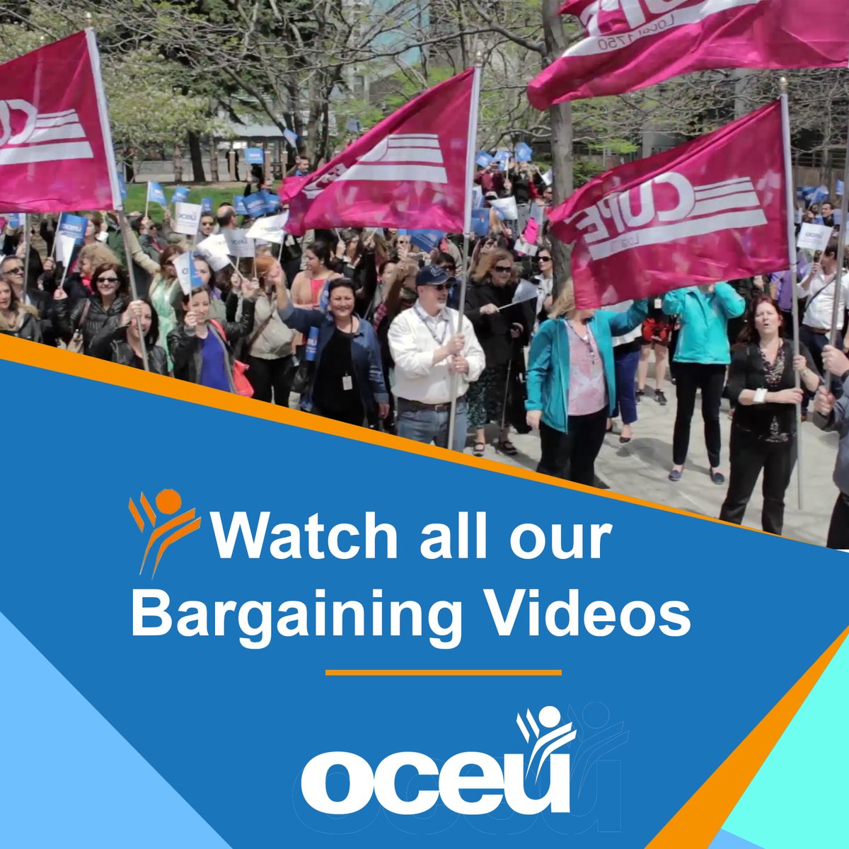 Click on oceu.ca/all-videos/ to watch all our bargaining videos and stay updated during this round of bargaining.

Login / Register on our portal, oceu.ca and stay tuned to see our upcoming collective agreement.

#oceu #OCEUBargaining #CupeLocal1750