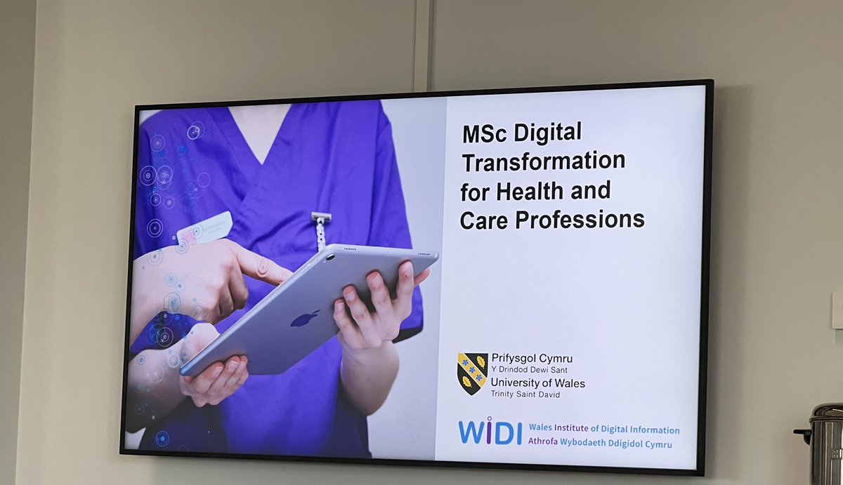 frano95's tweet photo. Brilliant event today showcasing some fantastic work undertaken by MSc Digital Transformation students @UWTSD. Lovely to see some fellow students and inspire others to enrol 👍🏼 https://t.co/8wnrd4tarT
