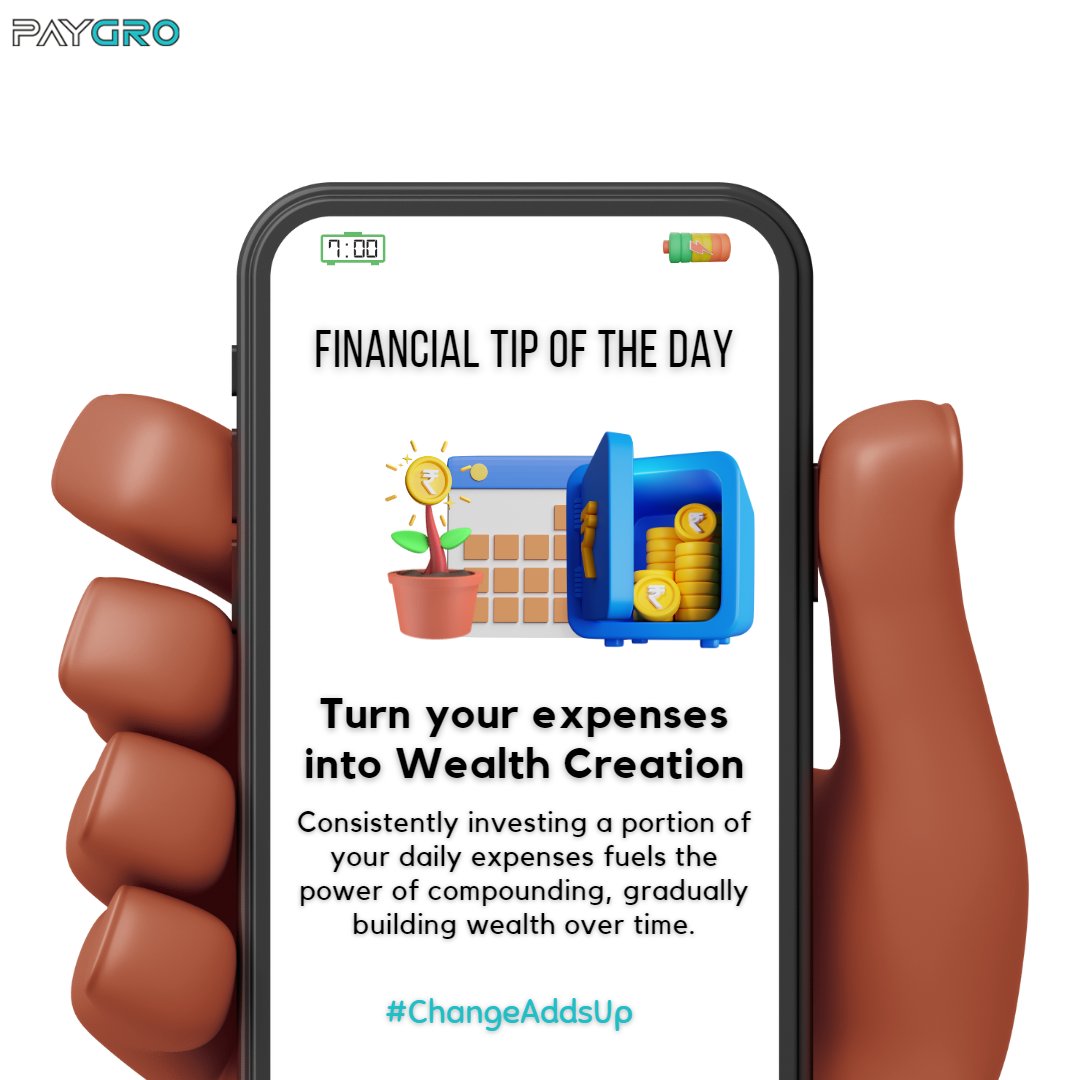 Tip of the day !

#savingsnahigrowingaccount
#roundoff #Monthly #expenses #DailyExpense #DigitalGold #goldcoin #monthlybills #mutualfunds #expensetracker #dailypost #habits #microinvesting #pay #invest #gro #newwaytoinvest #millennials #GenZ #paygro #investdaily #changeaddsup