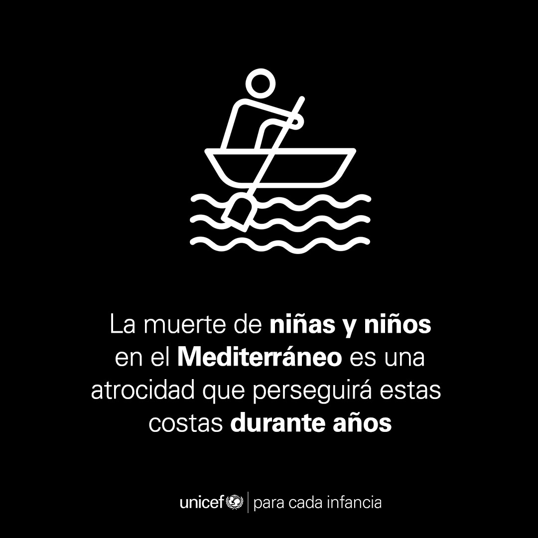 unicef_es's tweet photo. Estamos profundamente conmocionados por los múltiples informes que indican que 100 niños se encuentran entre las personas atrapadas en la bodega de un barco que volcó y se hundió ayer frente a la costa griega, en la mayor tragedia marítima del Mediterráneo de los últimos años https://t.co/TCWdh4Tau2