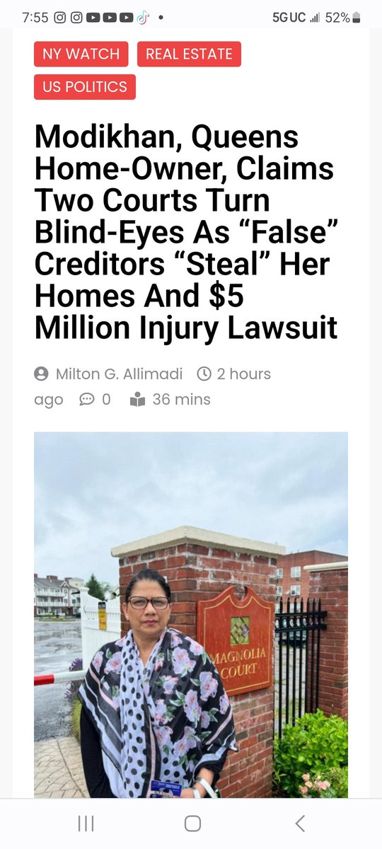 allimadi's tweet photo. Nice coincidence Last night we post story about #Modikhan accusing #Courts @EDNYnews
@NYSCourtsNews turning blind eye #Lawyers try to 'steal' her homes & $5 Million #Lawsuit & Host says today technical problems & server down #Cassisi #MazerMarino #FriedmanVartolo @TheJusticeDept https://t.co/loi54XutgC