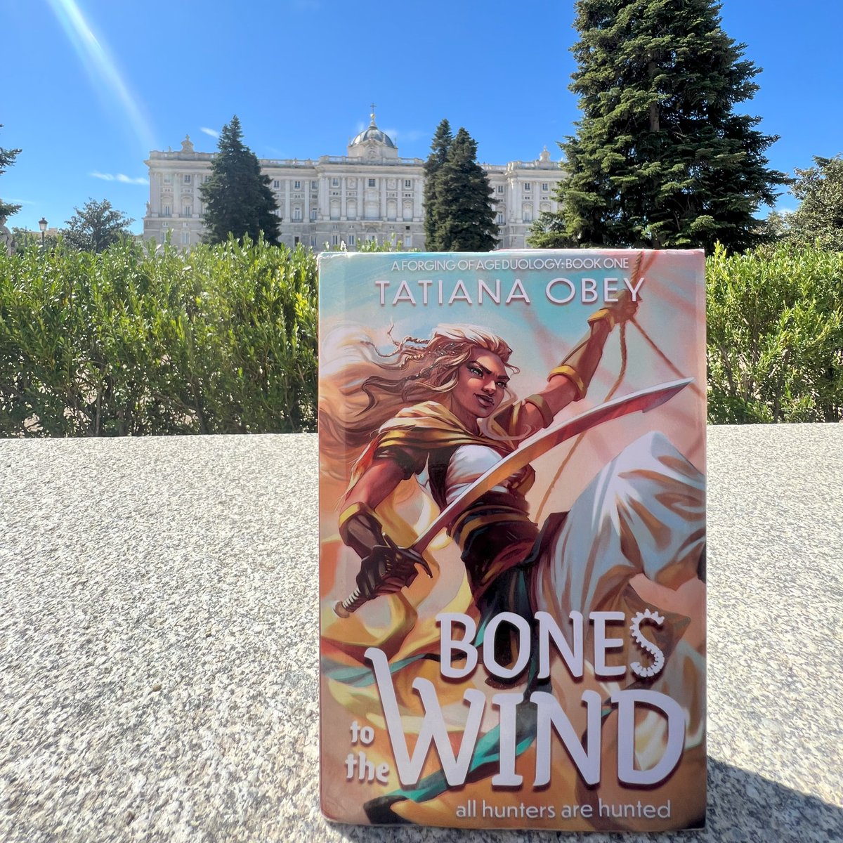 Rasia hanging out in the gardens of the Royal Palace of Madrid. 

Madrid, Spain 

#travelthursdays #thatbookthattravels #thatbooktravels