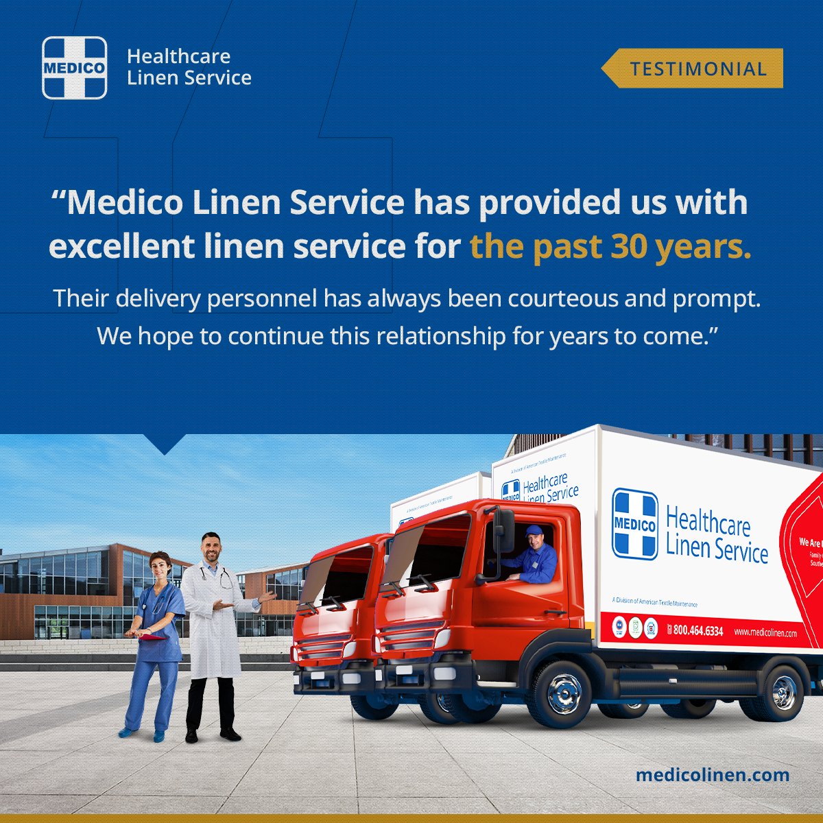Medico Healthcare Linen Service tweet media