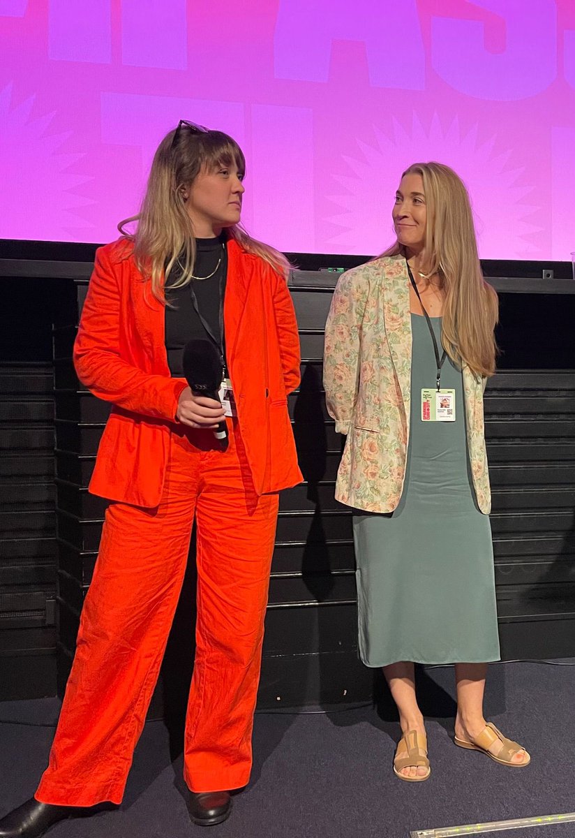 Many hugs and tears after the UK premiere of Amanda Mustard’s powerful and brave film Great  Photo, Lovely Life. Our phenomenal Whicker Winner 2019 🏆

Photo: Amanda Mustard with co-director and DOP <a href="/RachelBethA/">Rachel Beth Anderson</a>