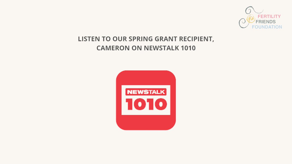 Newstalk 1010 Radio interview! 🗞
Check out Newstalk 1010 to listen to Cameron @FFFinfertility Grant Recipient bring light to the barriers he and partner Justyn face as a same-sex couple and Fertility Friends Foundation.
iheart.com/podcast/962-th… 
#Fertility #pride