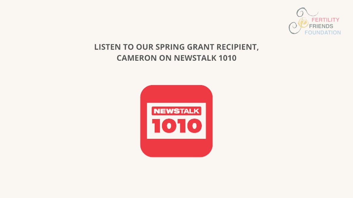 FFFinfertility's tweet photo. Newstalk 1010 Radio interview! 🗞
Check out Newstalk 1010 to listen to Cameron @FFFinfertility Grant Recipient bring light to the barriers he and partner Justyn face as a same-sex couple and Fertility Friends Foundation.
https://t.co/J4PiLqzgSz 
#Fertility #pride https://t.co/MdiWX9yMbq