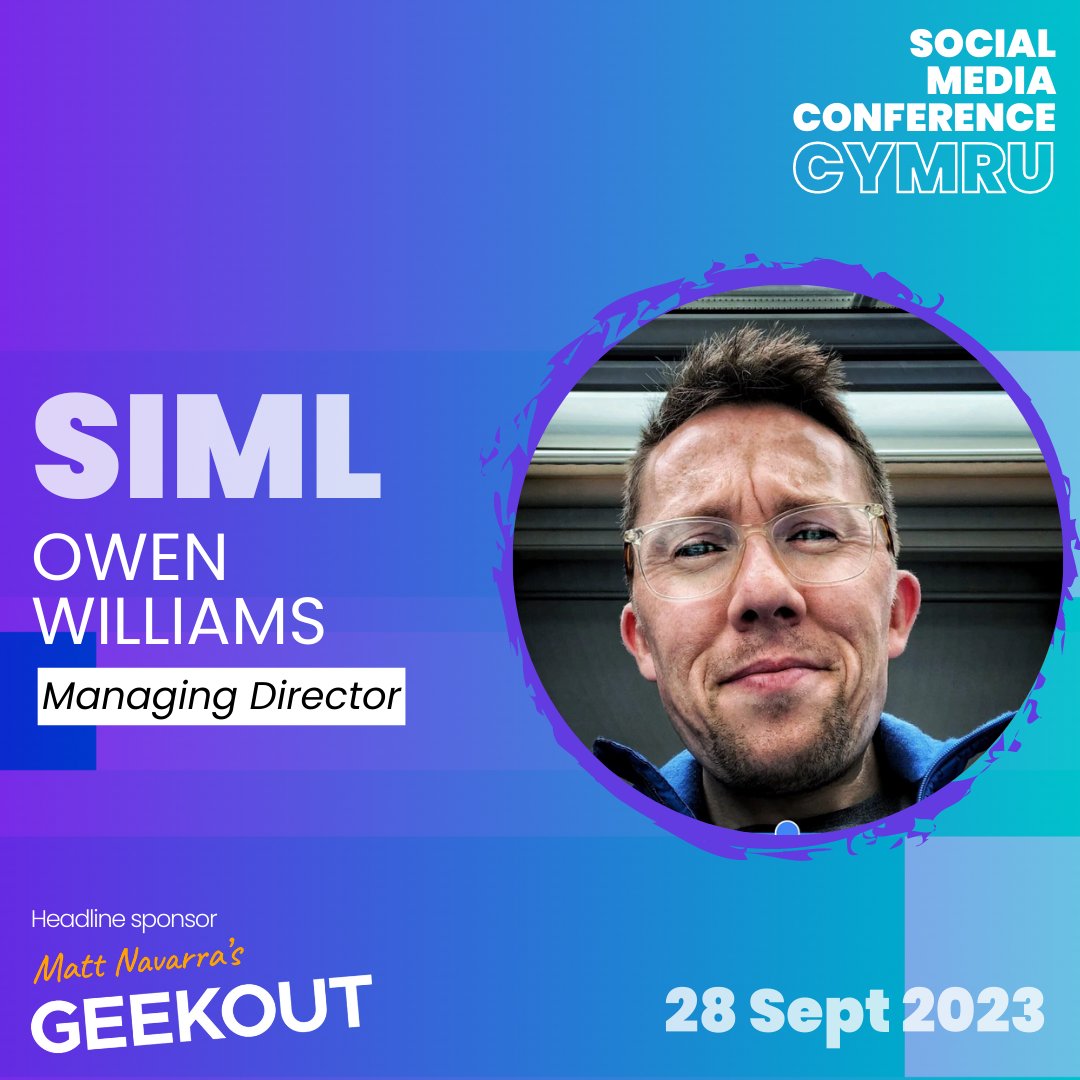SMCCymru's tweet image. 👉 Speaker Spotlight 👈
🗣 Owen Williams

Owen has a formidable track record in social media. He's worked on countless successful campaigns, having also led Editorial Strategy at BBC Content Social, and social media at BBC One and BBC Wales.
#SMCCymru23
🎟 socialmediaconference.cymru