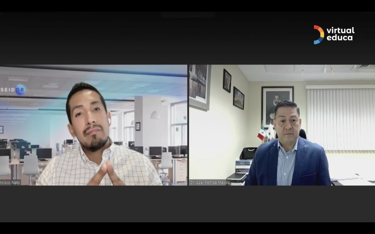 virtualeduca's tweet image. #EnVivo  Sigue la transmisión del Foro Academia Net Zero de @virtualeduca en el panel ‘Innovación y sostenibilidad: el papel en la educación’ con ponentes de @dreamshaper_inc @uanl y @seidor 
🔴 virtualeduca.org/u2030/portaleg…
 #NetZero #CambioClimático #AcciónClimática