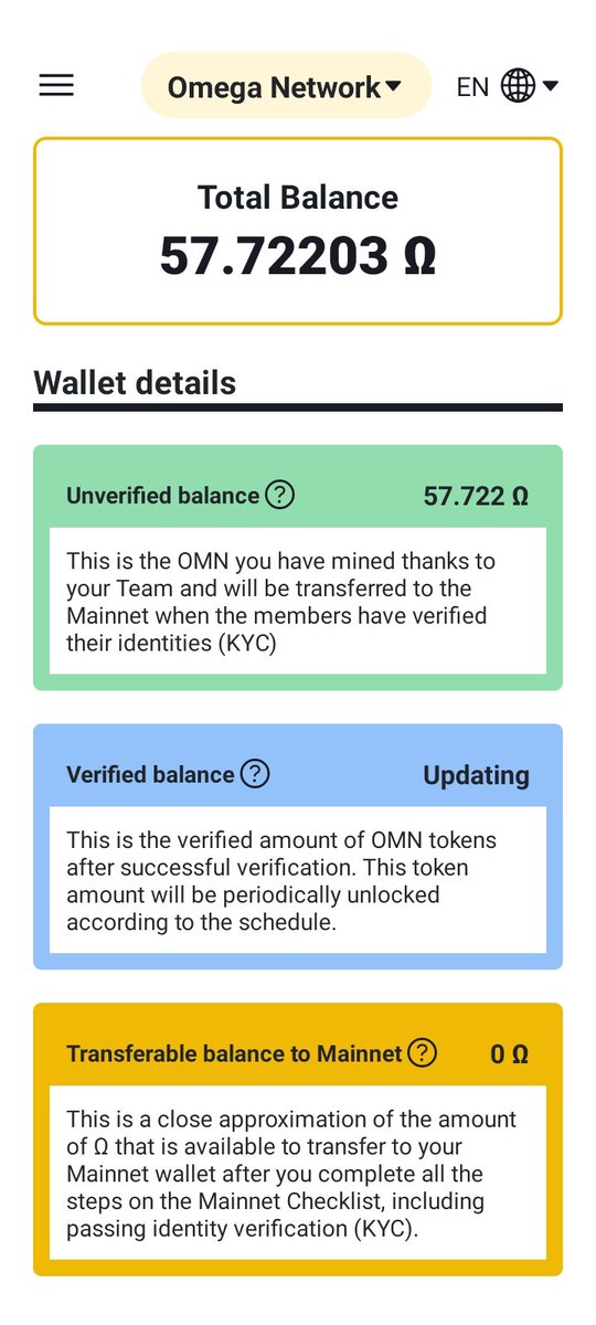@OMCoreTeam Does it mean that if my refferals didn't do KYC, my verified balance doesn't appear?
