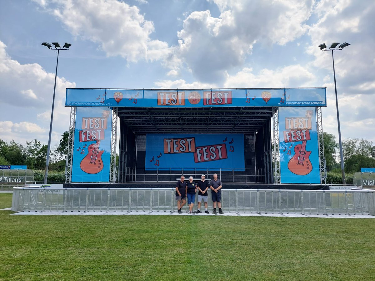 2 DAYS TO GO! #TestFest23 Stage is up, thank you to Ian and his team. We have a great line-up! See you Saturday if you have got your tickets! Not got them yet? What are you waiting for 🤔TICKETS: buytickets.at/itsinthebagcan…