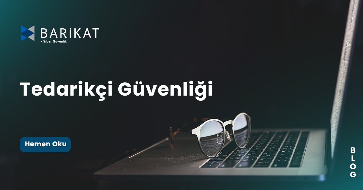 🚨 Blog Alert: Tedarikçi Güvenliği 

Güvenlik Analiz ve Uyumluluk Hizmetleri Takım Liderimiz Nazlı Nalcı, blog yazısında yeni hizmetimiz Tedarikçi Güvenliğini ele aldı! 🎯

👉🏻barikat.com.tr/blog/tedarikci…

#Barikat #SiberGüvenlik #TedarikçiGüvenliği #ThirdPartyRiskManagement #TPRM