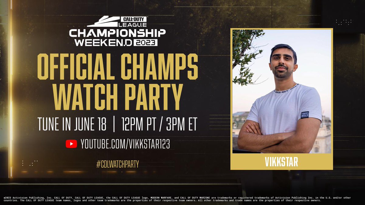 I'll be live on 6/18 12pm PT co-streaming CDL Champs! #CDLAmbassador #ad