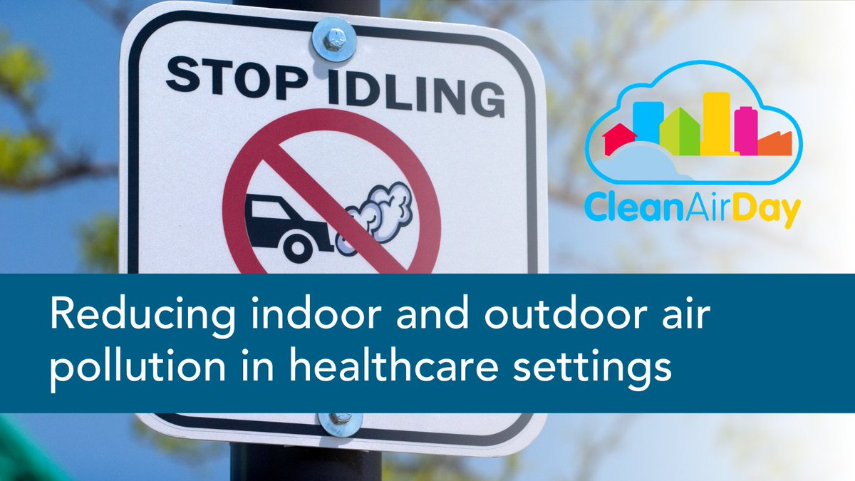 Air pollution both causes and worsens lung disease.

Our paper on reducing indoor and outdoor air pollution in healthcare settings can support you to make a change for #CleanAirDay.

With practical steps to improve air quality for ourselves &amp; our patients ow.ly/zKfI50OOXpm