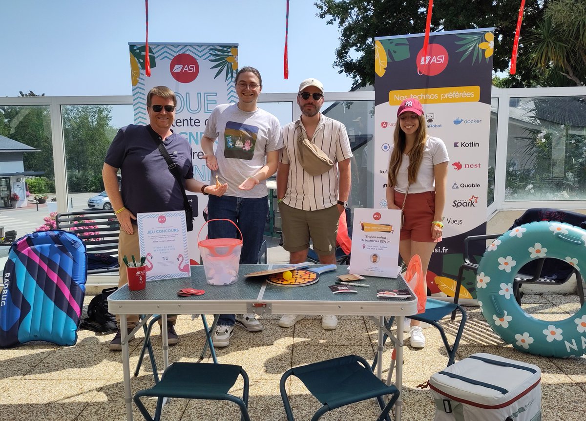 😎 Aujourd'hui, on est chill chez ASI au @CampingSpeakers ! Passez nous voir et jouez pour remporter l'intégralité de notre stand pour vos vacances ! Et n'oubliez pas l’intervention d’@OThierryBzh demain à 11h15 ! #Morbihan