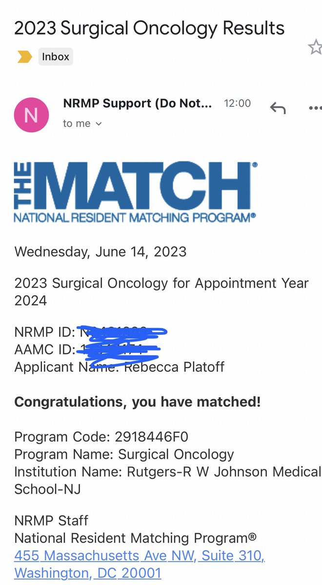 beccaplatoff's tweet image. So many years of work have led to this day. Thrilled to be headed to @RutgersCancer @rwjsurgery for surgical oncology fellowship in 2024! Thank you to everyone who has guided me along this path! #SurgOncMatch #ILookLikeASurgicalOncologist #LastMatchEver