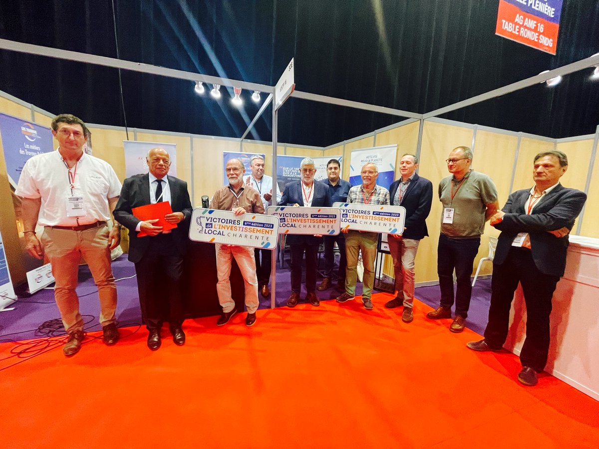 SalonAchatP's tweet photo. 🏆 6ème édition des victoires de l’investissement locale

👏🏼 voici les résultats 

1️⃣ Voirie &amp; aménagements de l’espace public 👉🏼 LA FORÊT DE TESSÉ

2️⃣ Énergie &amp; éclairage 👉🏼 RUELLE SUR TOUVRE 

3️⃣ Eau, assainissement, eau pluviale 👉🏼 GRAND ANGOULEME 

Bravo 👏🏼 https://t.co/3pFkoY9ncI