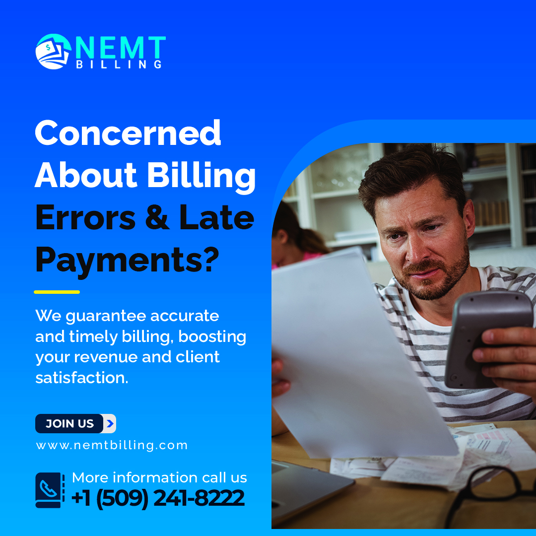 Are you tired of dealing with billing errors and late payments in the non-emergency medical transportation (NEMT) industry?
We hear you!
Boost your efficiency and profitability by simplifying your billing process today!
#NoMoreDelays #NemtBillingSolutions #NEMT #EfficientPayments