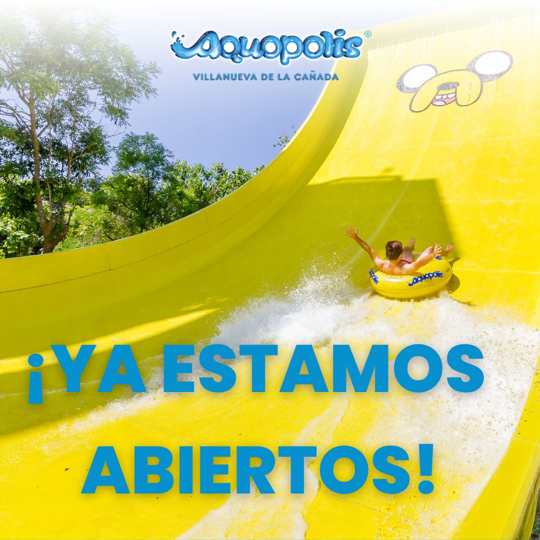 ¡Ya estamos de vuelta!  Hoy, 15 de junio, Aquopolis Villanueva abre de nuevo sus puertas😱🎉

Además, para celebrarlo tenemos descuento del 40% en tu entrada online, ¡solo hasta el 30 de junio! 🎟️🌊🌞

No puedes dejar pasar esta oportunidad, entra en villanueva.aquopolis.es/Promo40