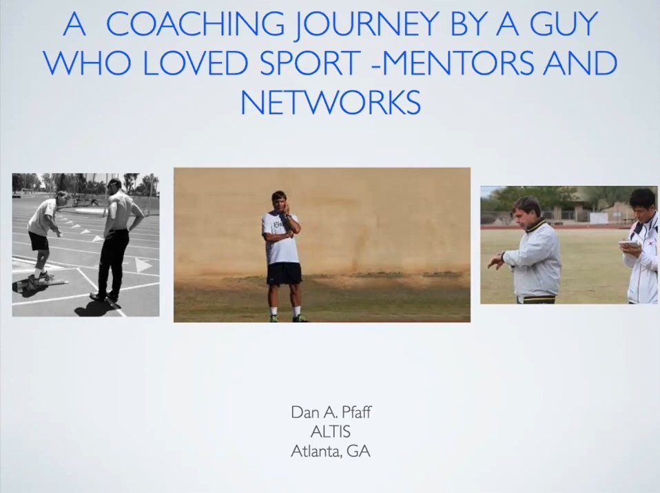 🔥 Learn from Coaching Legend, Dan Pfaff, in this 30 minute intimate presentation on his coaching journey, lessons learned, and experiences gained.

Free to watch here: youtube.com/watch?v=fWbQgG…